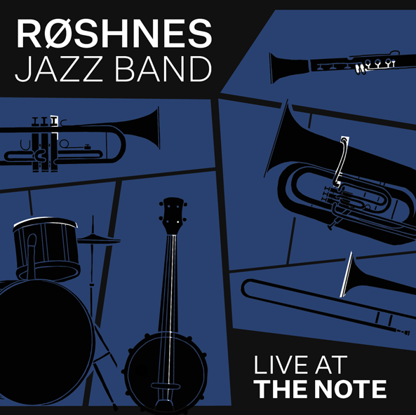 Design og illustrasjon av CD cover til Spotify for Røshnes Jazz Band