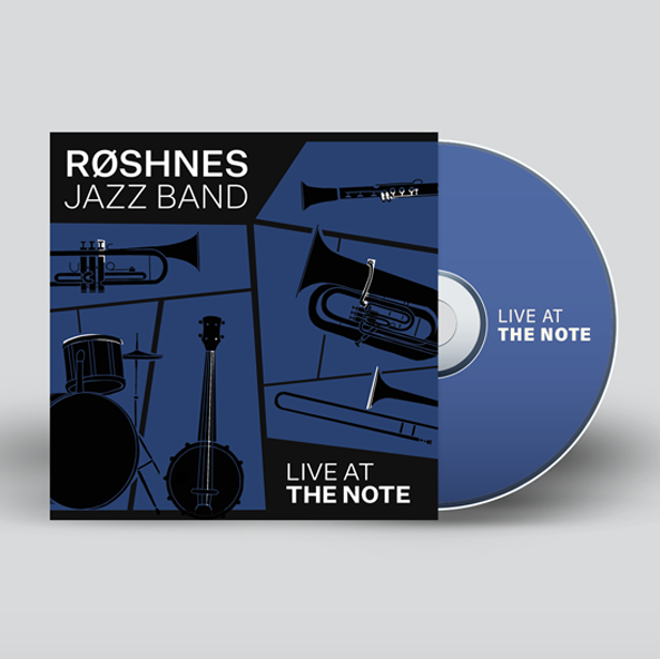 Design og illustrasjon av CD cover for Røshnes Jazz Band